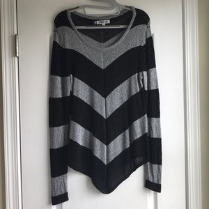 Jennifer Lopez Black and Silver Sweater